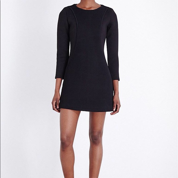 maje black knit dress